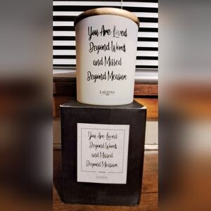 "You Are Loved Beyond Words And Measure" Laleena Jasmine Soy Candle 14oz , 50hrs